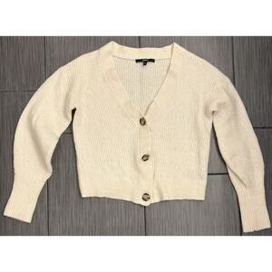 Quince Ivory Button-Up Cardigan